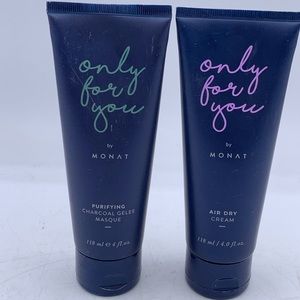 Monat Air Dry Cream & Purifying Charcoal Gelee Masque (Only For You) 4 fl oz